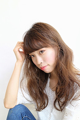 抜け感ロングスタイル