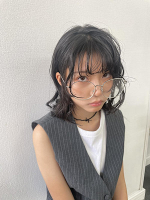 ニュアンスパーマ/顔まわりレイヤー/顔まわりカット