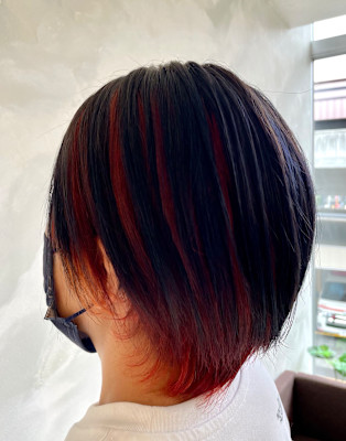 逆アンブレラカラー