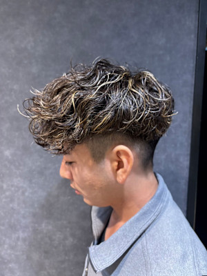  スペインカール/波巻きパーマ/ツイストスパイラル/ハイライ