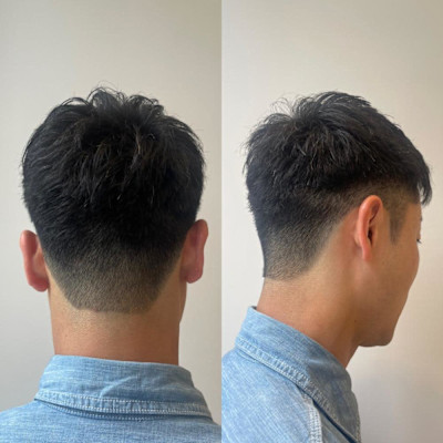 【メンズカット　２ブロック】