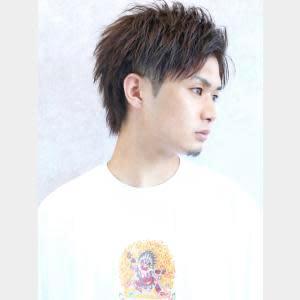 爽やか短髪アップバング 東感簡単 ウルフツーブロック