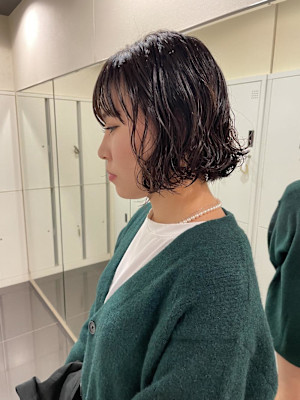 【フウカ】ミニボブ×パーマ
