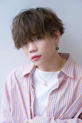 マッシュ×パーマ