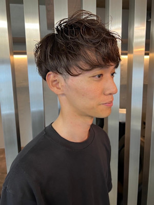 マッシュ/メンズカット/眉カット/ナチュラルパーマ【博】