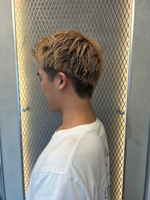 スパイキーショート/メンズカット/眉カット/ナチュラルパーマ