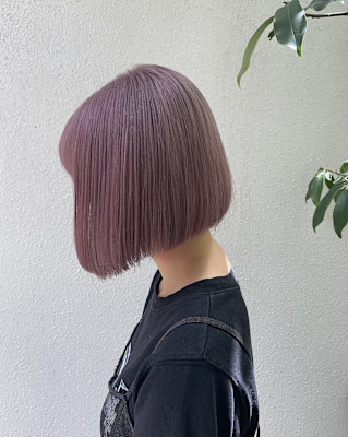 ブリーチラベンダーピンク/ボブ/keshiki大名