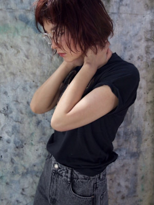 質感ボブとredカラー／keshiki大名