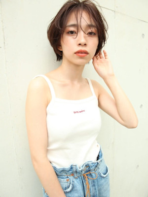 ハンサムショートはふんわり質感に/keshiki大名