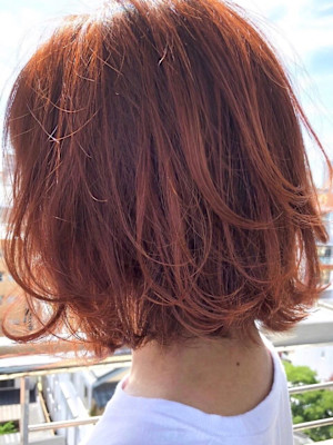 オレンジかわいいオシャレヘア/keshiki大名