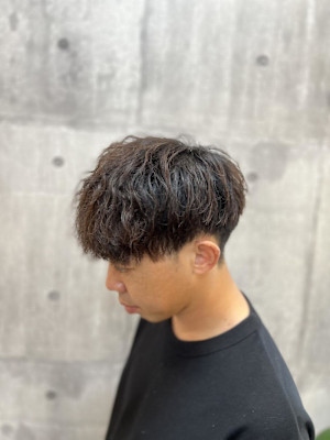 マッシュ×緩めパーマ