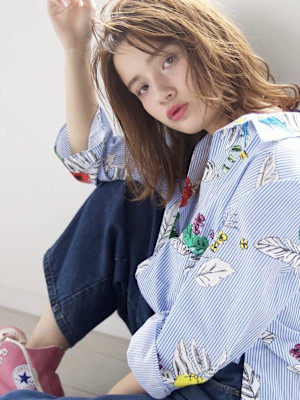 外国人風ラフパーマ/keshiki大名