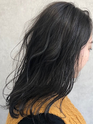 ネイビーグレージュこなれハイライト