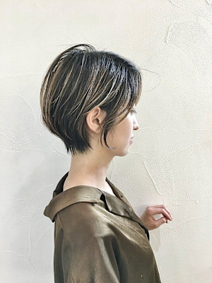 ハイライトショートボブ/keshiki大名ISSEI