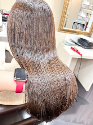 美髪絹髪ワンホンオージュアミルクティベージュ艶髪メテオカラー