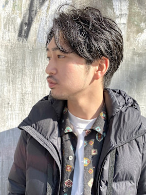 マッシュセンターパートハンサムショート/keshiki 大名