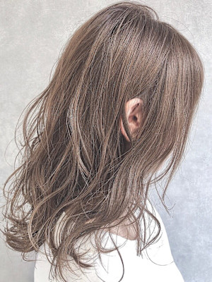 透け感ミルクティーベージュミディアム/keshiki 大名 