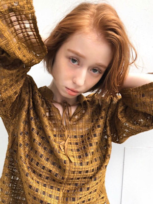 かきあげカジュアルボブ