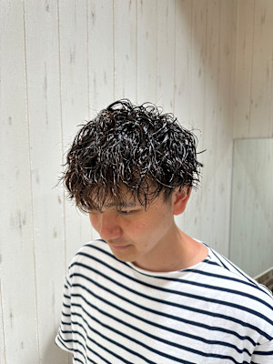 波巻きスパイラル/メンズパーマ/尼崎/立花