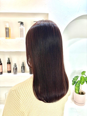 前髪/アンブレラカラー/こなれミディ/イメチェン/ウェーブ