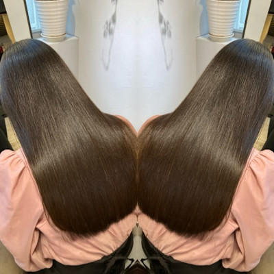 美髪ストレートブラウン【高田馬場　lok】