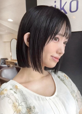 ボブ/ショートボブ/フレンチガーリー/ベージュ