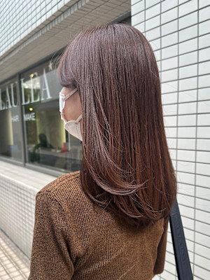 秋色マロンカラー♪こっくりマロンカラー×レイヤーカット
