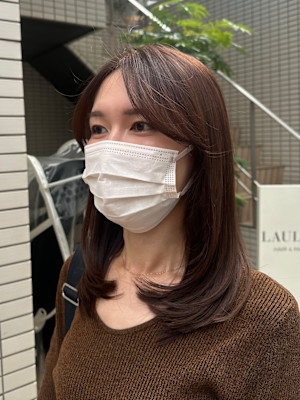 秋色マロンカラー♪こっくりマロンカラー×レイヤーカット