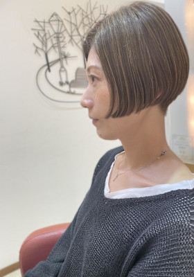 グラデーションボブツーブロック系