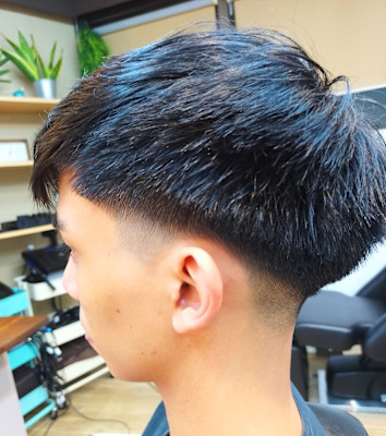 Low taper fade cut