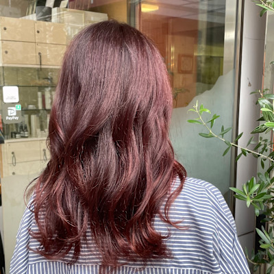 ブリーチなしピンク