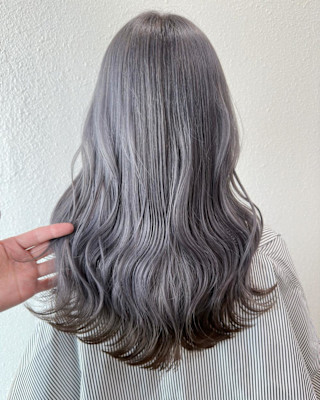 バイカラー_ツートンカラー_グレーアッシュ_シルバーカラー