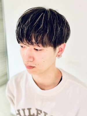 メンズマッシュ×ハイライト