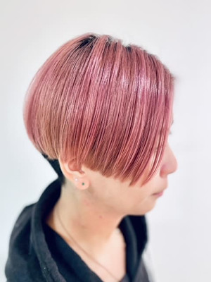 ショートマッシュグラデーション