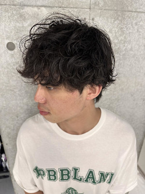 外国人風スパイラルパーマ