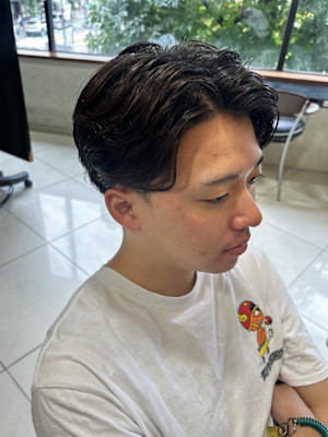 30代40代メンズセンターパート清潔感ビジネス好感度モテ髪