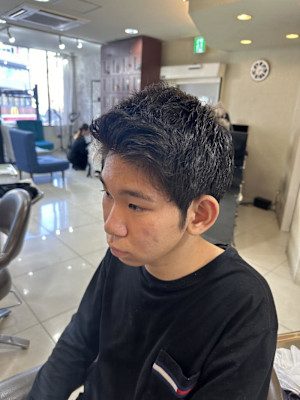 0代30代40代メンズアップバング清潔感爽やかビジカジ