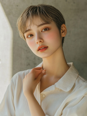 【MICHI 富田店　西村 亜矢】 ハンサムショート 艶感