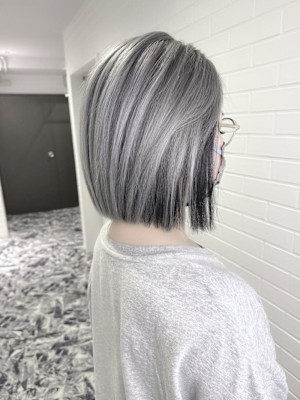 ボブ★逆インナーカラー