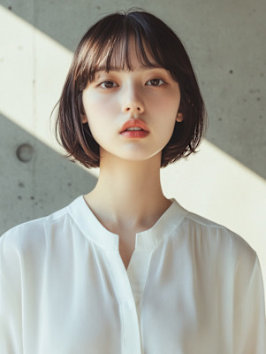 【MICHI 富田店　杉本 郁美】 シースルーバング 透明感