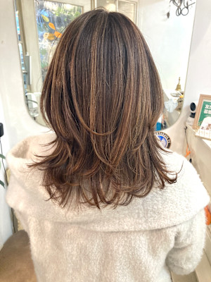 赤羽駅近レイヤースタイルイルミナカラー