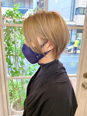CHAINON赤羽店スッキリショートブリーチカラー