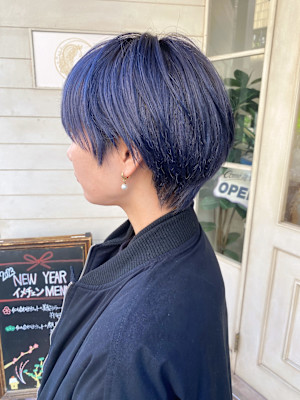 CHAINON赤羽ショートブルーカラー