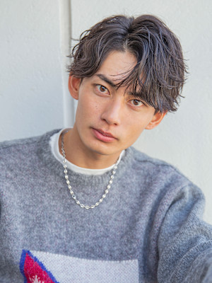 【小久保style】韓国マッシュニュアンスパーマグレーカラー