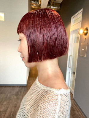 《kitin吉祥寺》カシスカラー　ハイトーン　ボブ