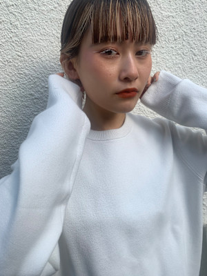 ワイドバングと切りっぱなし【高田馬場　lok】