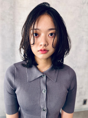 【最旬ヘア】ミディアムレイヤー