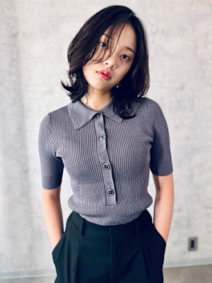 【最旬ヘア】ミディアムレイヤー