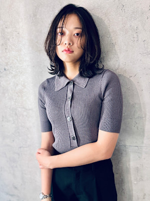 【最旬ヘア】ミディアムレイヤー