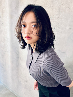 【最旬ヘア】ミディアムレイヤー